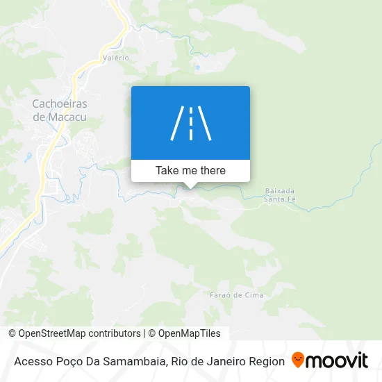 Acesso Poço Da Samambaia map