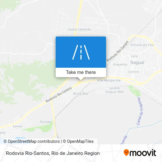 Rodovia Rio-Santos map