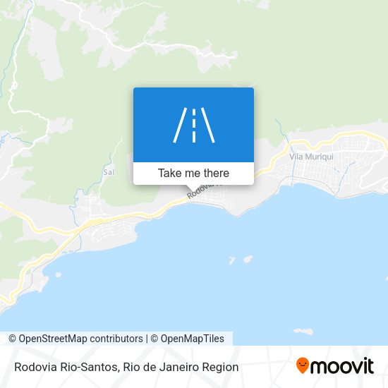 Rodovia Rio-Santos map