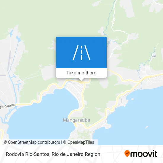 Rodovia Rio-Santos map