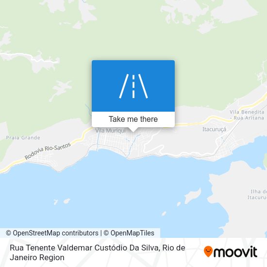Rua Tenente Valdemar Custódio Da Silva map