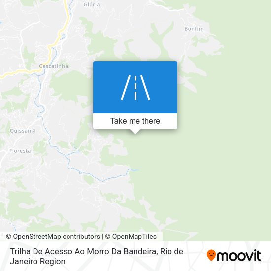 Trilha De Acesso Ao Morro Da Bandeira map