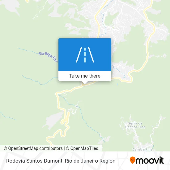 Rodovia Santos Dumont map