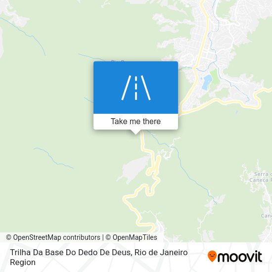 Trilha Da Base Do Dedo De Deus map