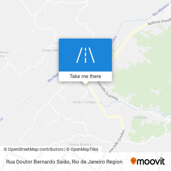 Mapa Rua Doutor Bernardo Saião