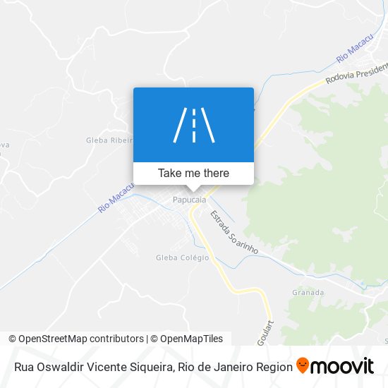 Mapa Rua Oswaldir Vicente Siqueira