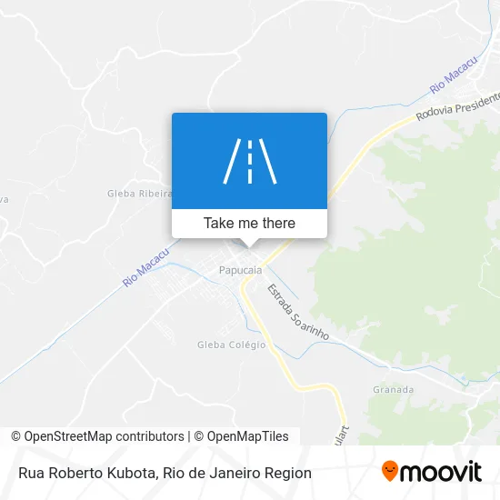 Rua Roberto Kubota map