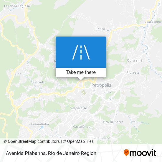 Avenida Piabanha map