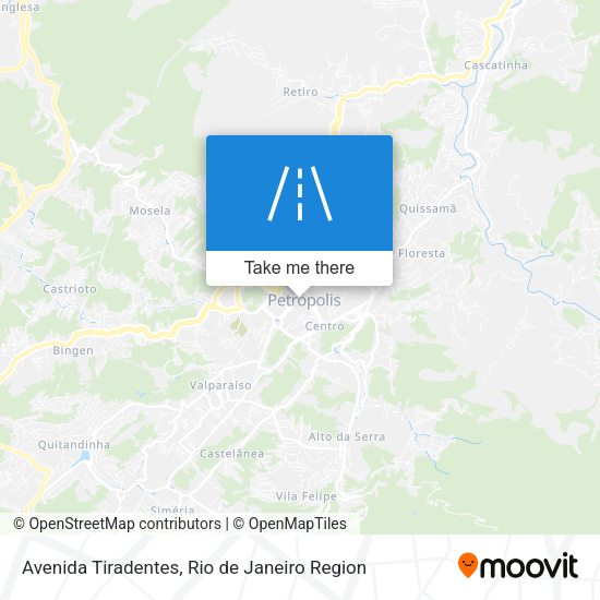 Avenida Tiradentes map