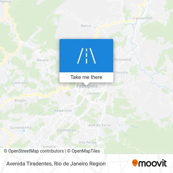 Avenida Tiradentes map