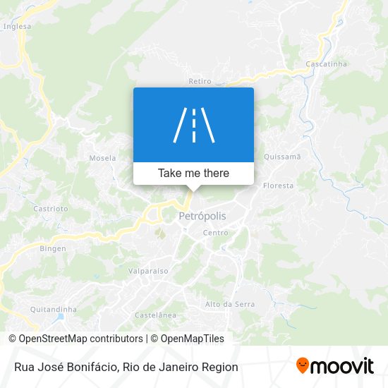 Rua José Bonifácio map