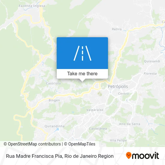 Rua Madre Francisca Pia map