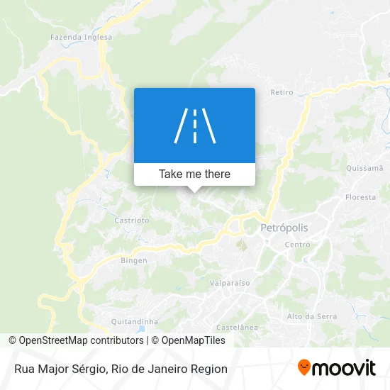 Rua Major Sérgio map