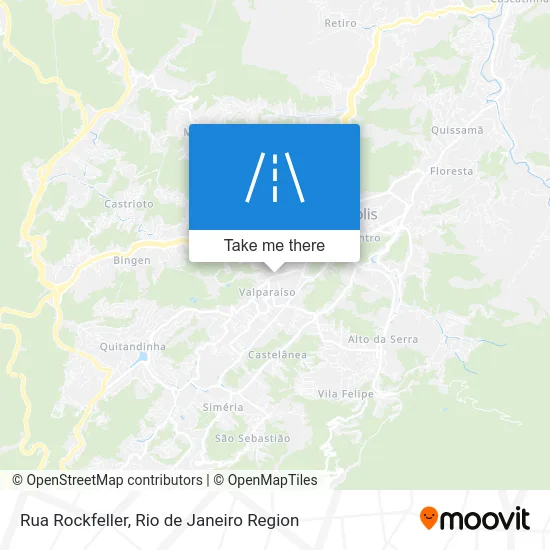 Rua Rockfeller map
