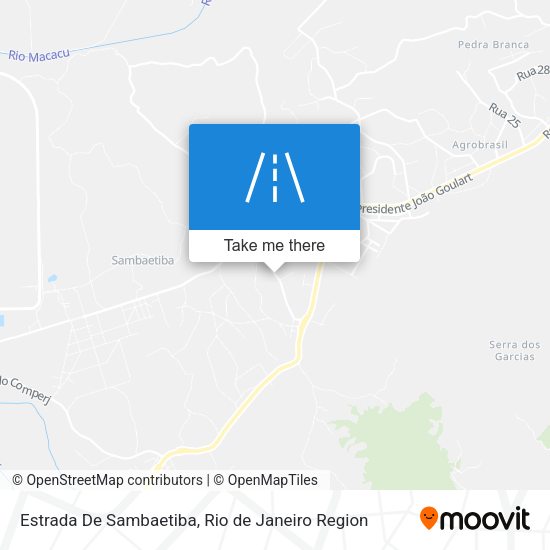 Estrada De Sambaetiba map