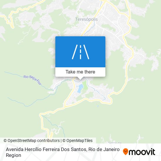 Mapa Avenida Hercílio Ferreira Dos Santos