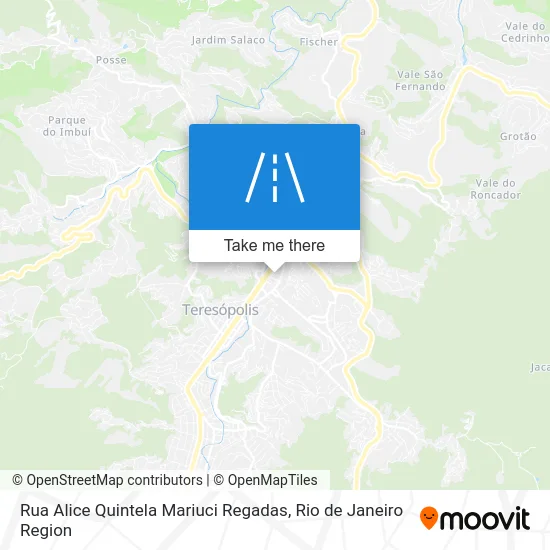 Rua Alice Quintela Mariuci Regadas map