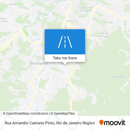 Mapa Rua Amandio Caetano Pinto