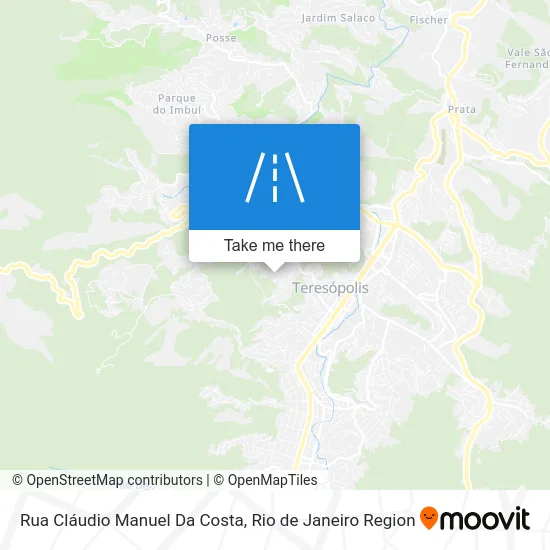 Rua Cláudio Manuel Da Costa map