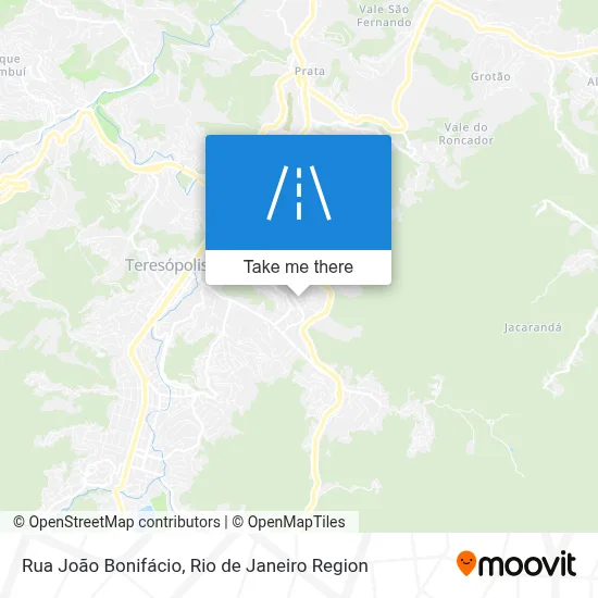 Rua João Bonifácio map