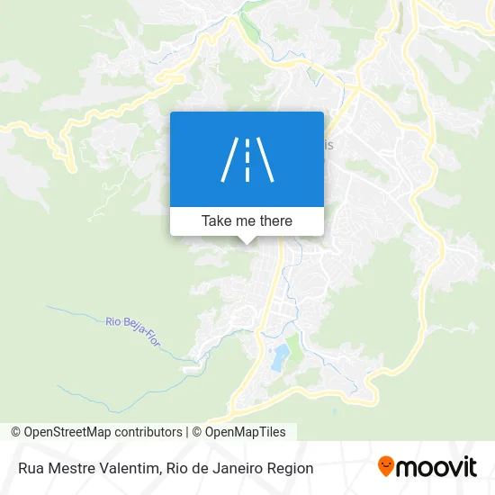 Rua Mestre Valentim map