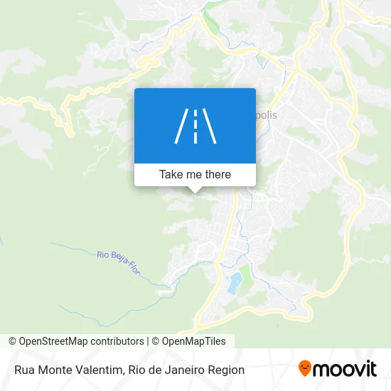 Rua Monte Valentim map