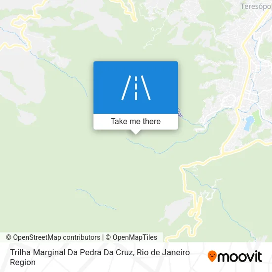 Trilha Marginal Da Pedra Da Cruz map