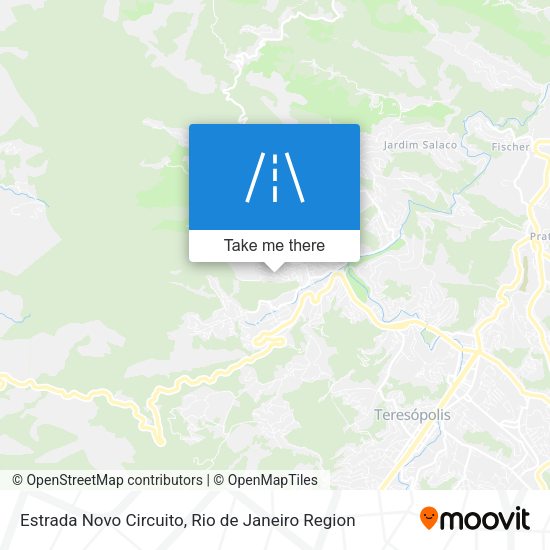 Estrada Novo Circuito map
