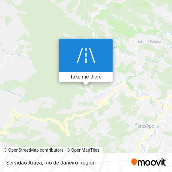Servidão Araçá map