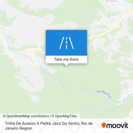 Trilha De Acesso A Pedra Jaco Ou Sentis map