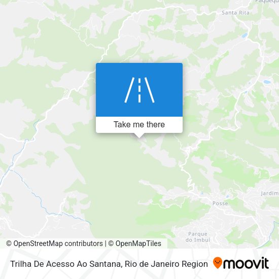 Trilha De Acesso Ao Santana map