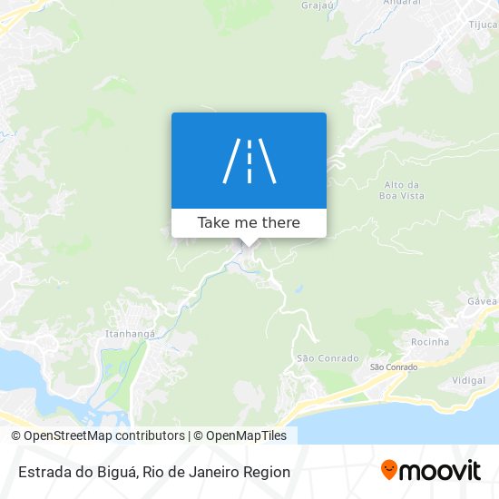 Estrada do Biguá map