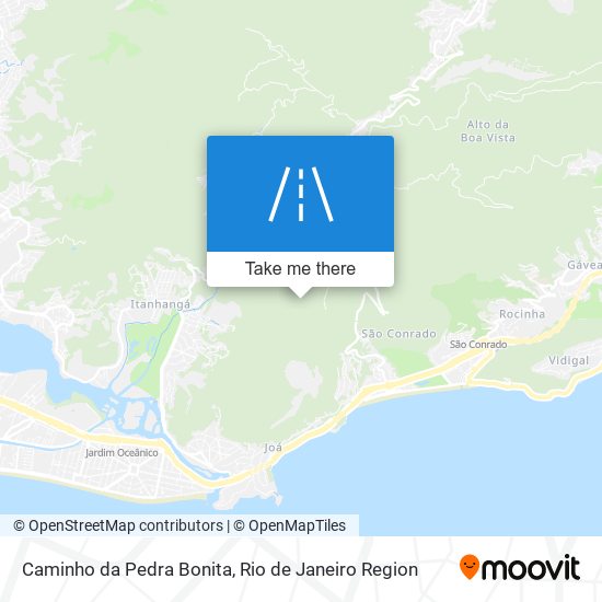 Mapa Caminho da Pedra Bonita