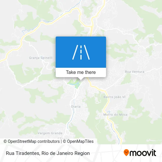 Rua Tiradentes map