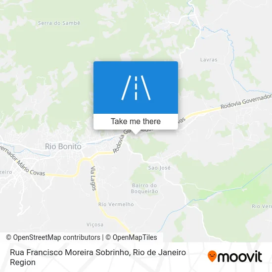 Rua Francisco Moreira Sobrinho map