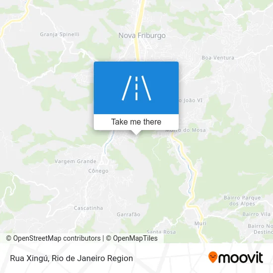 Rua Xingú map