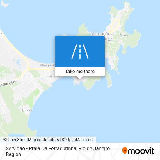 Servidão - Praia Da Ferradurinha map