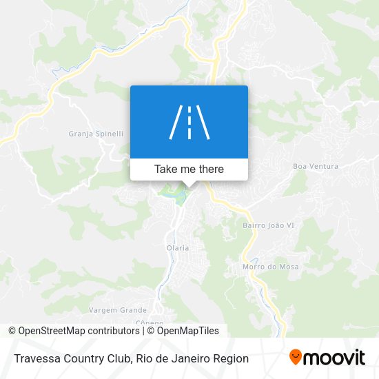 Travessa Country Club map