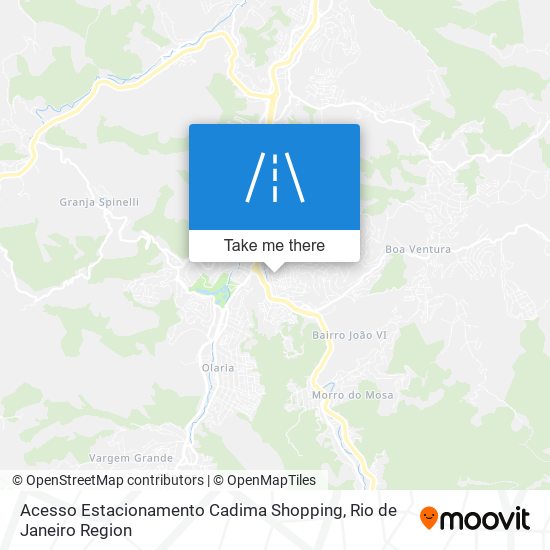 Acesso Estacionamento Cadima Shopping map