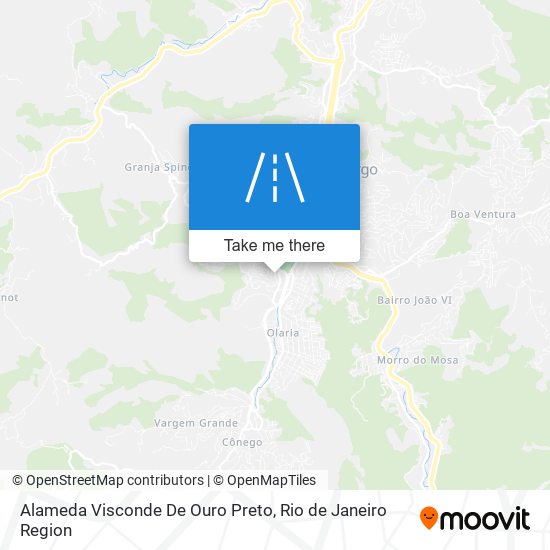 Mapa Alameda Visconde De Ouro Preto