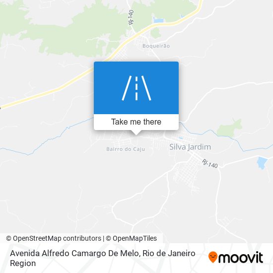 Mapa Avenida Alfredo Camargo De Melo