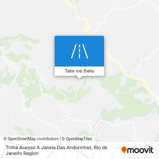 Trilha Acesso A Janela Das Andorinhas map