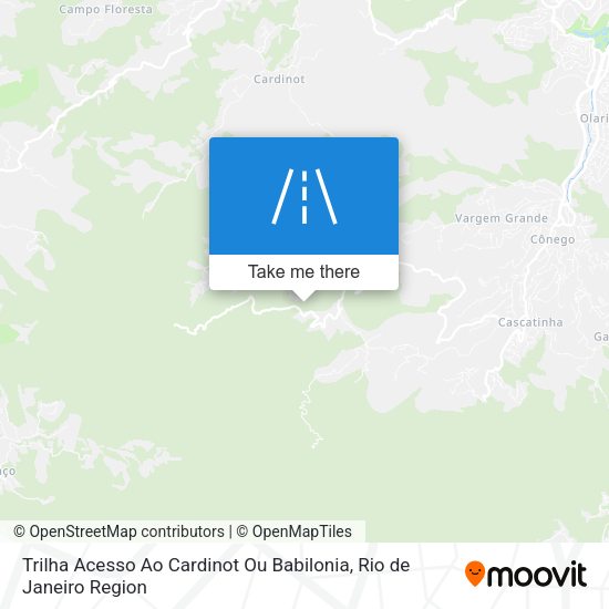 Trilha Acesso Ao Cardinot Ou Babilonia map