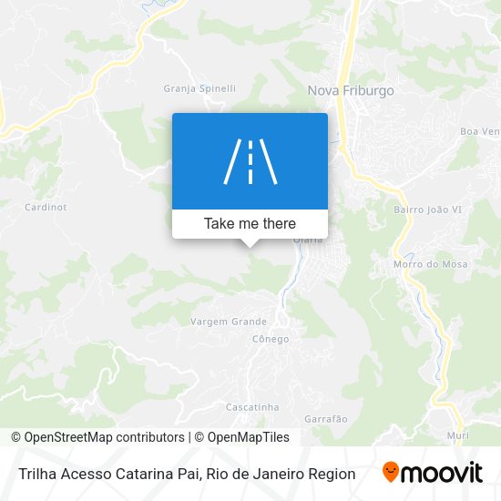 Trilha Acesso Catarina Pai map