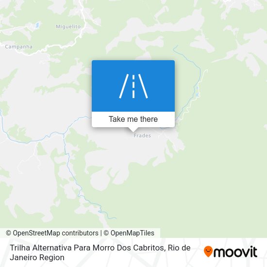 Trilha Alternativa Para Morro Dos Cabritos map