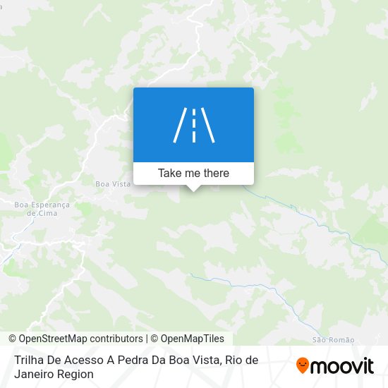 Trilha De Acesso A Pedra Da Boa Vista map
