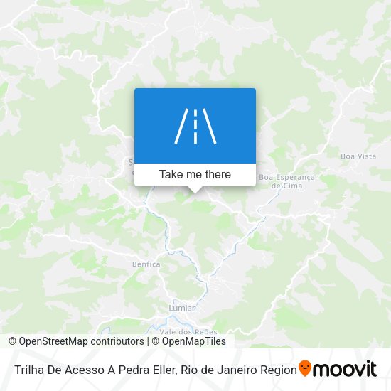 Trilha De Acesso A Pedra Eller map