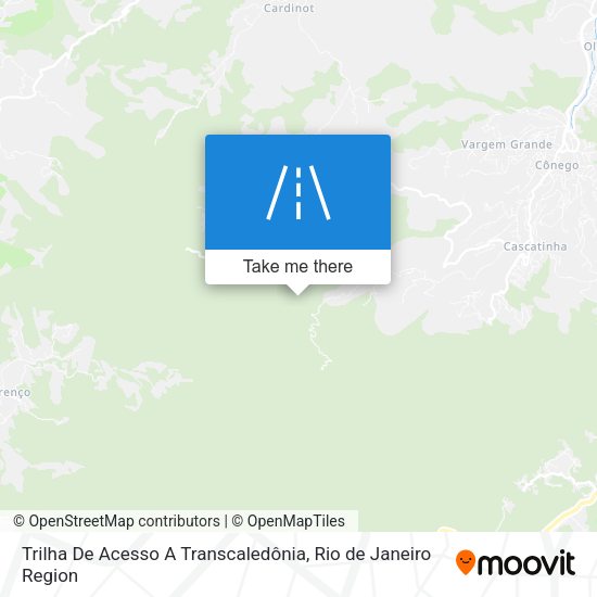 Trilha De Acesso A Transcaledônia map