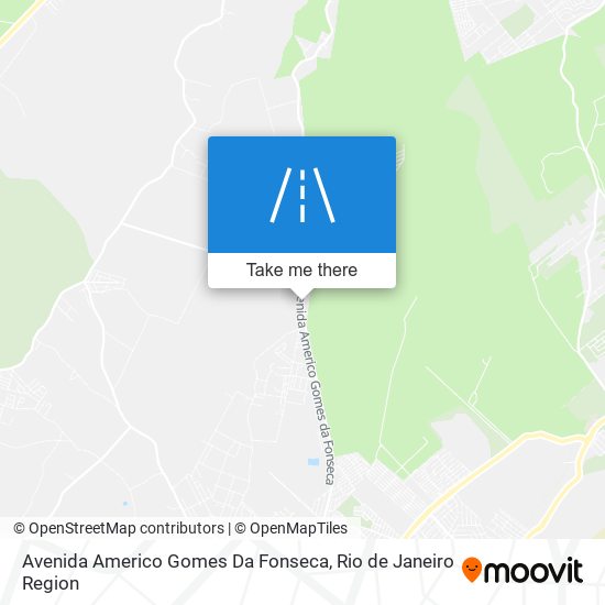 Mapa Avenida Americo Gomes Da Fonseca