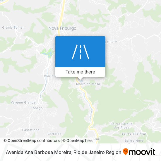 Mapa Avenida Ana Barbosa Moreira